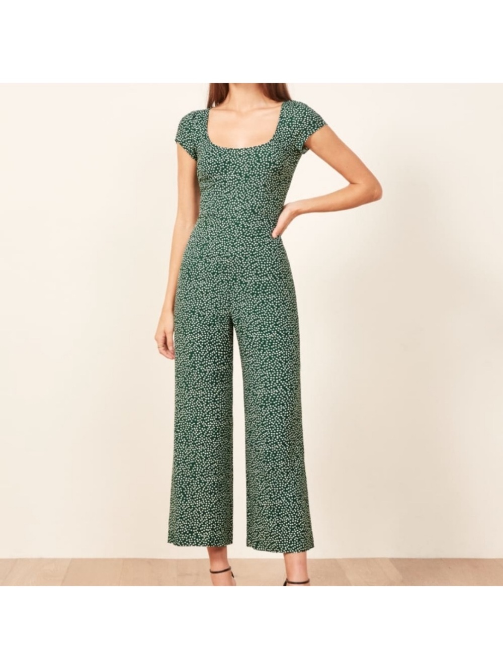 Reformation - Green Jumpsuit